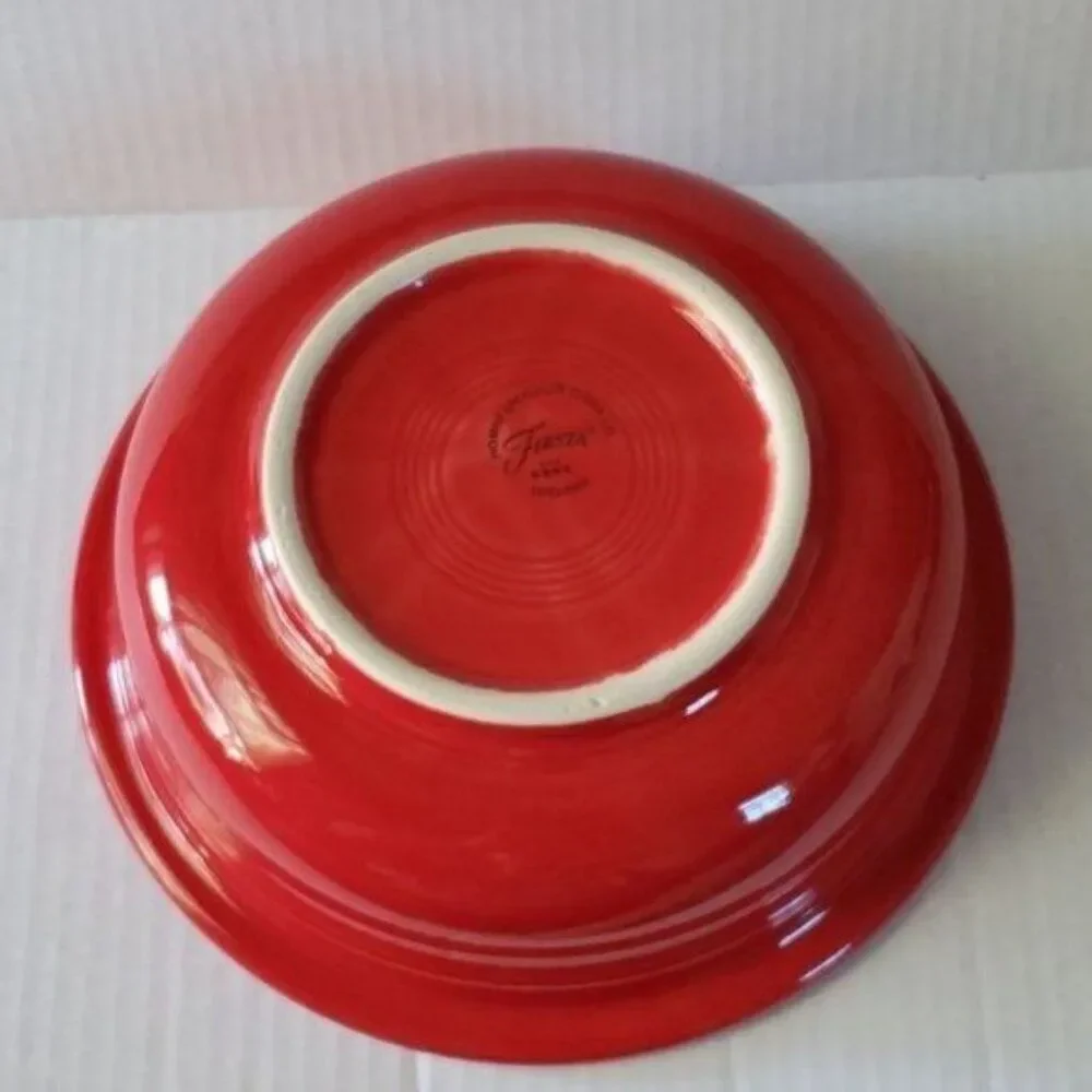 Fiestaware Fiesta SERVING Bowl Dish Vegetable Large Scarlet Red CERAMIC